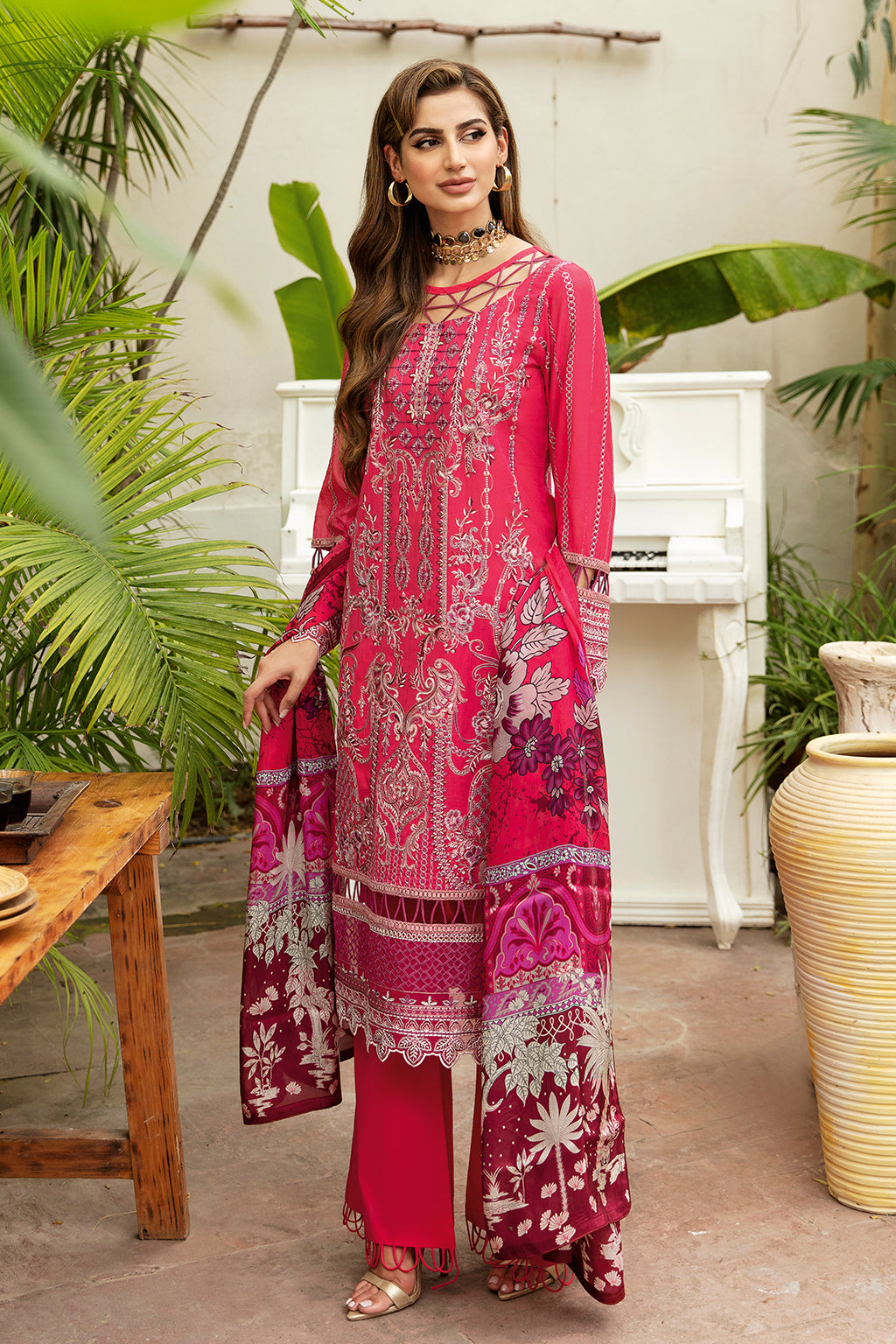 Ramsha | Riwayat Lawn Collection| Y-810 - Waniyas