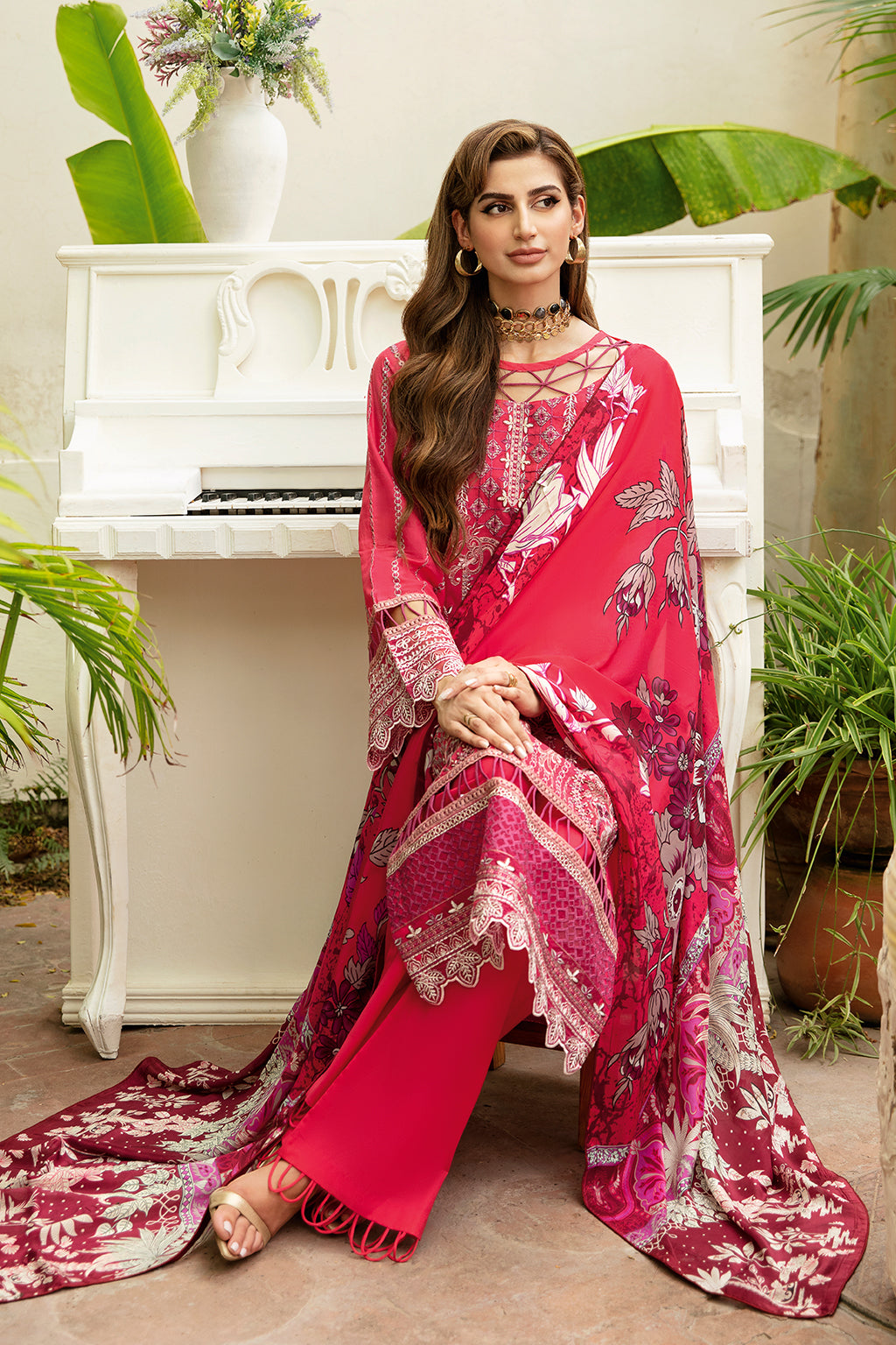 Ramsha | Riwayat Lawn Collection| Y-810 - Waniyas