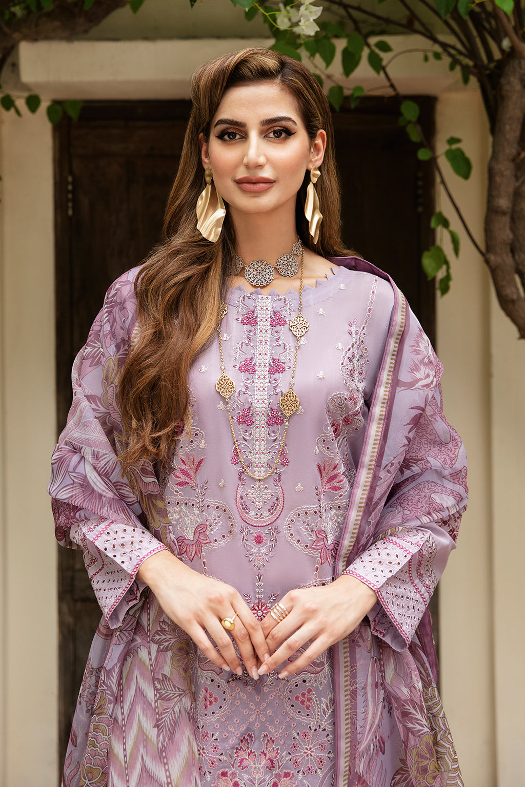 Ramsha | Luxury Lawn 24 | Y-804 - Ladies Clothes - Maria Faisal