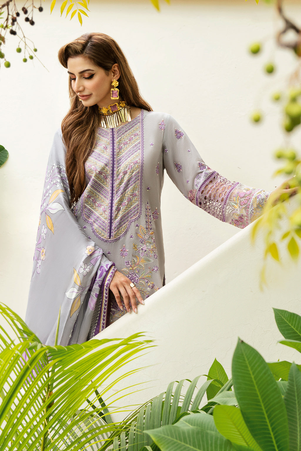 Ramsha | Luxury Lawn 24 | Y-809 - Ladies Clothes - Maria Faisal