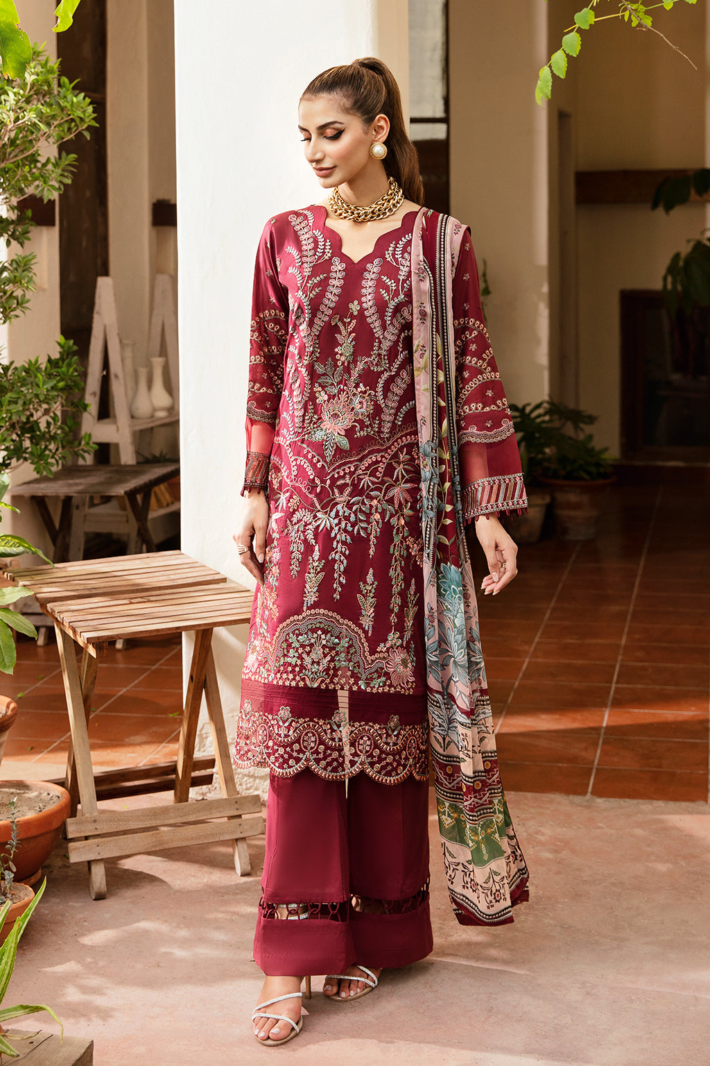 Ramsha | Riwayat Lawn Collection| Y-801 - Waniyas