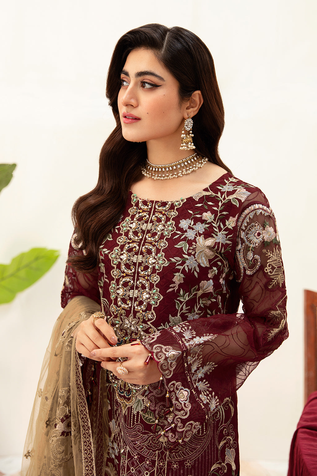 Ramsha | Minhal Organza Collection | M-1003 - Waniyas