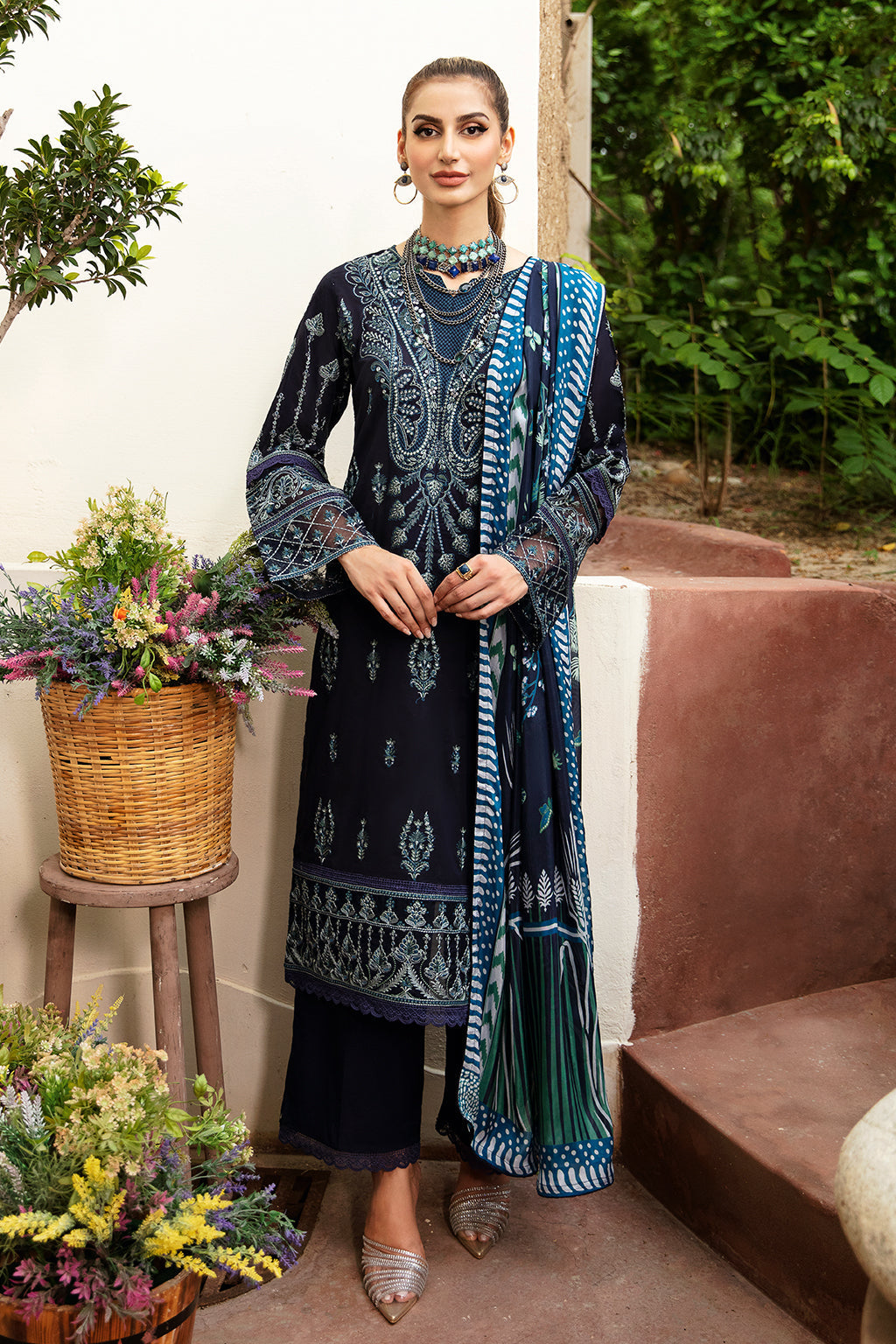 Ramsha | Riwayat Lawn Collection| Y-803 - Waniyas