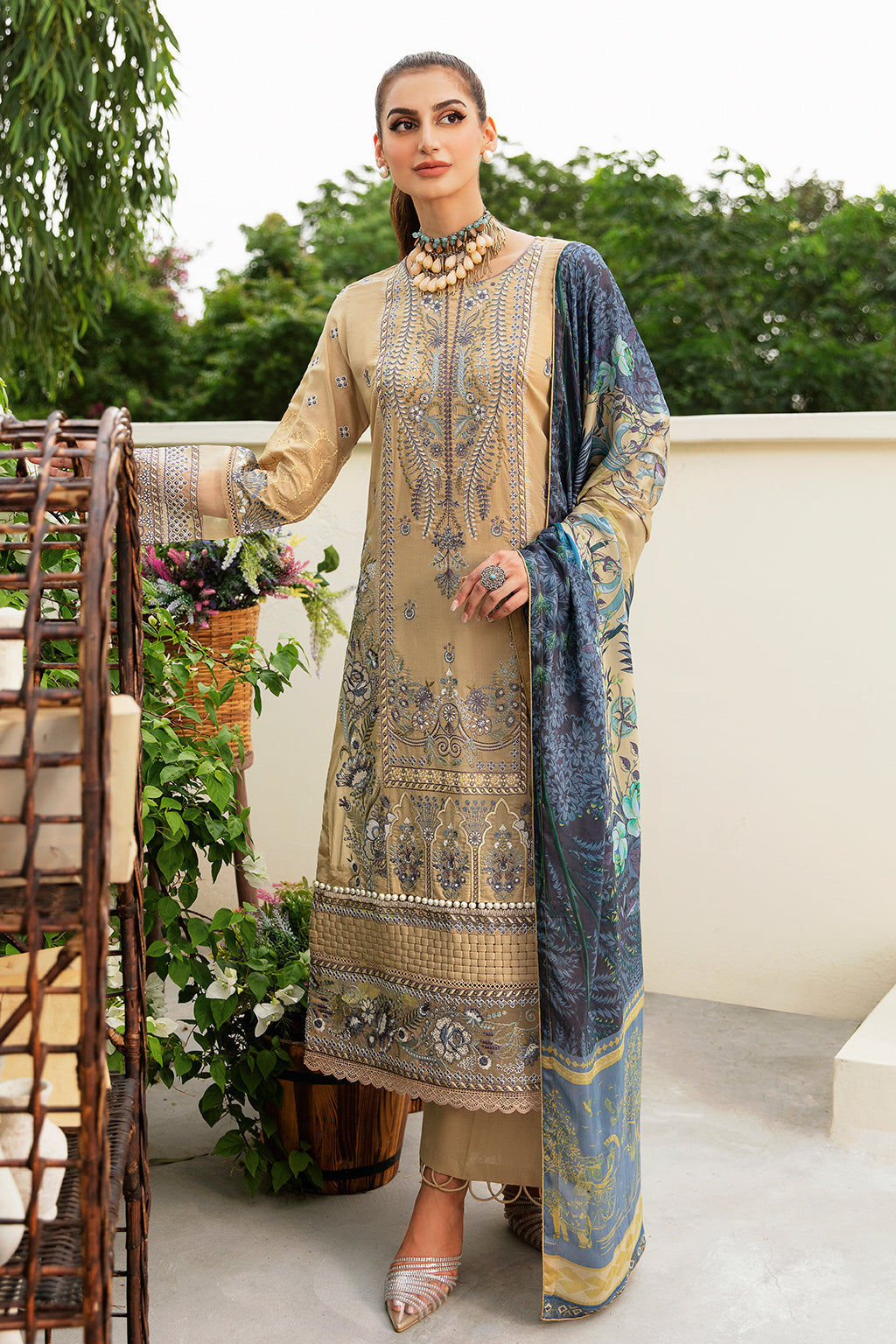 Ramsha | Riwayat Lawn Collection| Y-802 - Waniyas