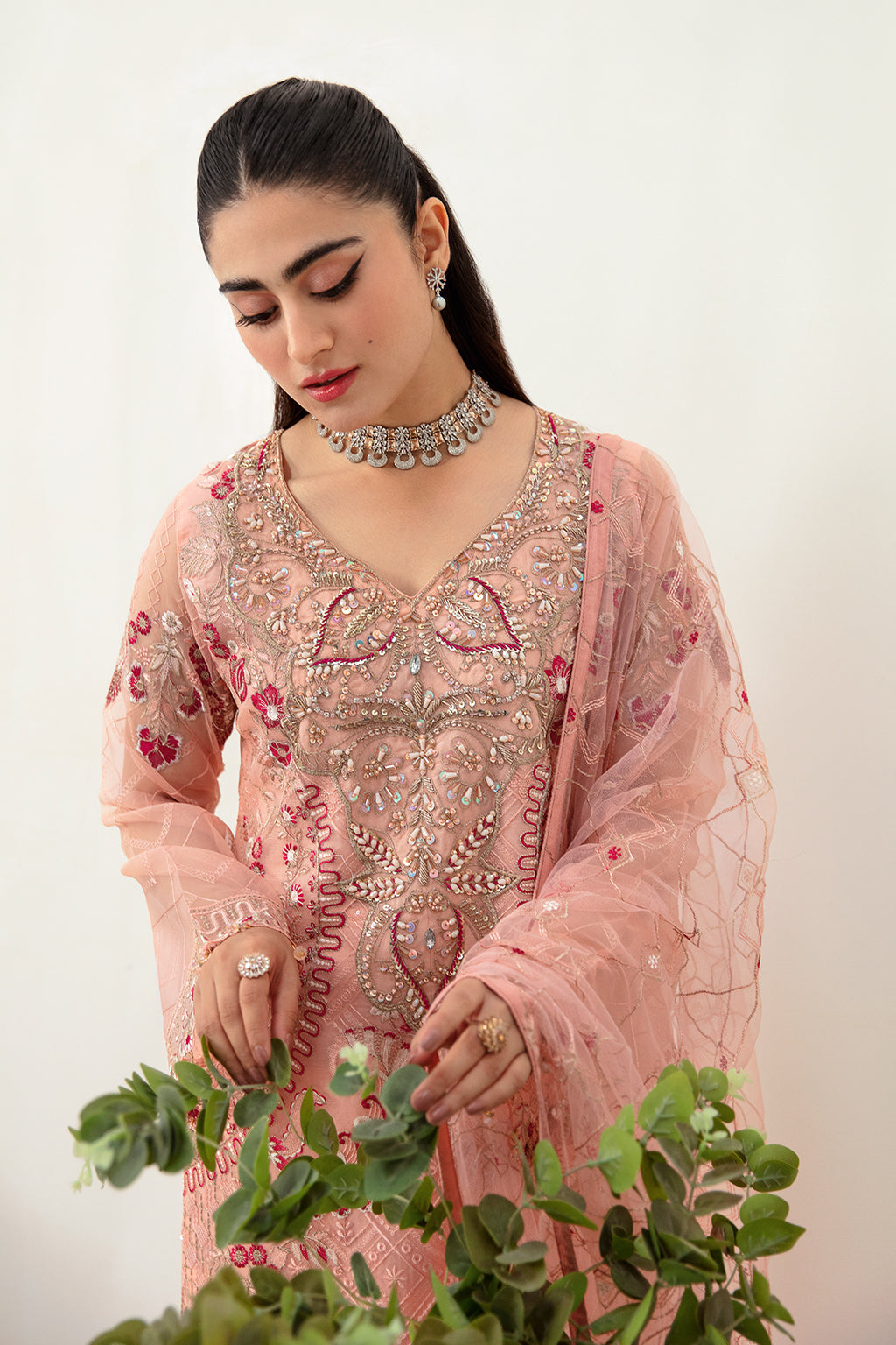 Ramsha | Minhal Organza Collection | M-1007 - Waniyas