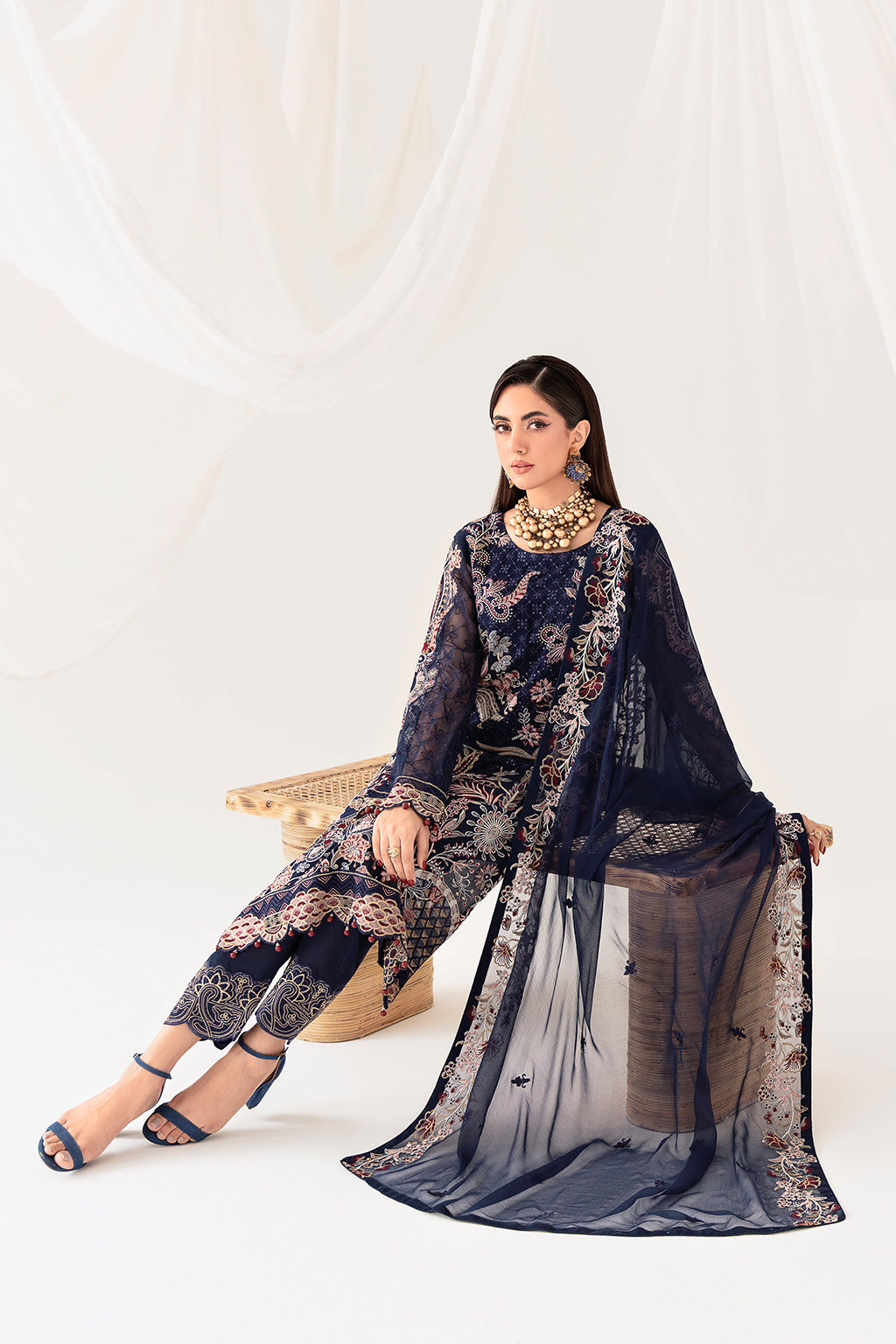 Ramsha | Rangoon Chiffon Collection 24 | D-1011 - Waniyas