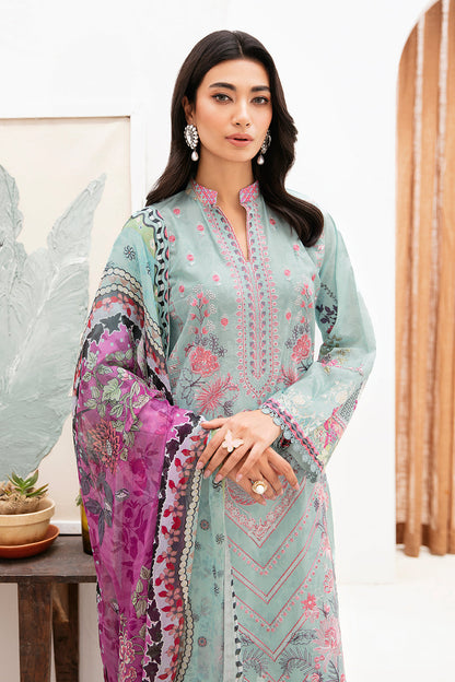 Ramsha | Mashaal Luxury Lawn | L-1110 - Designer Dress with Intricate embroidery and embellishments. Shop elegent wedding dress at Maria Faisal.