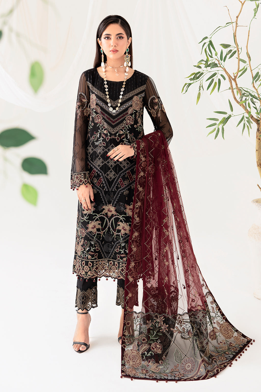 Ramsha | Rangoon Chiffon Collection 24 | D-1008 - Waniyas
