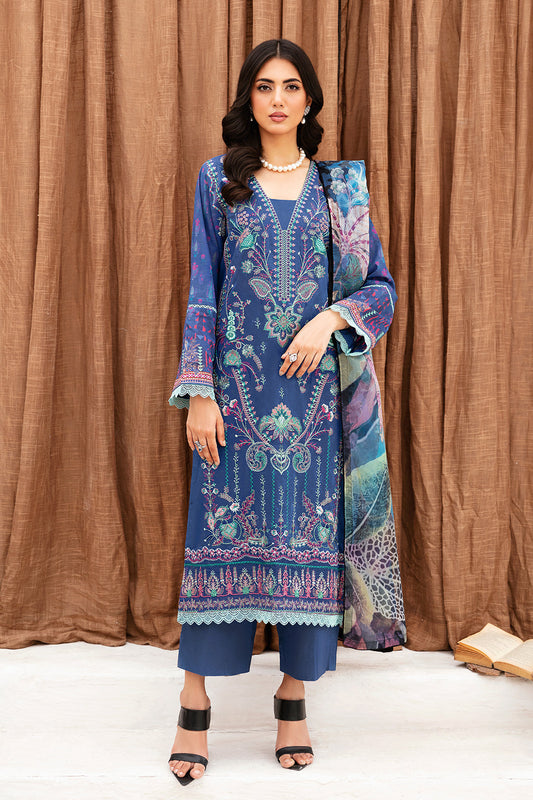 Ramsha | Mashaal Luxury Lawn | L-1112 - Designer Dress with Intricate embroidery and embellishments. Shop elegent wedding dress at Maria Faisal.