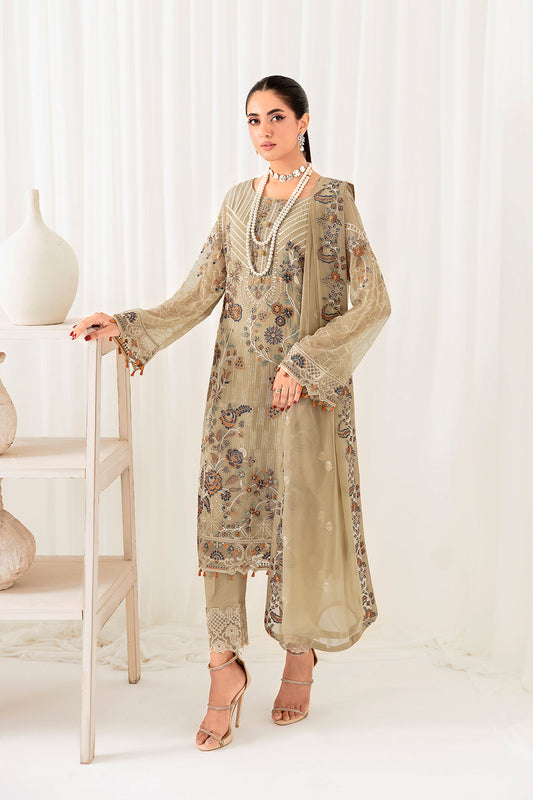 Ramsha | Rangoon Chiffon Collection 24 | D-1001 - Waniyas