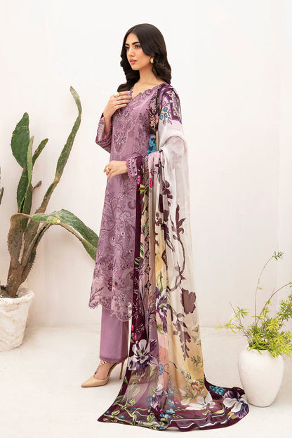 Ramsha | Mashaal Luxury Lawn | L-1103 - Designer Dress with Intricate embroidery and embellishments. Shop elegent wedding dress at Maria Faisal.