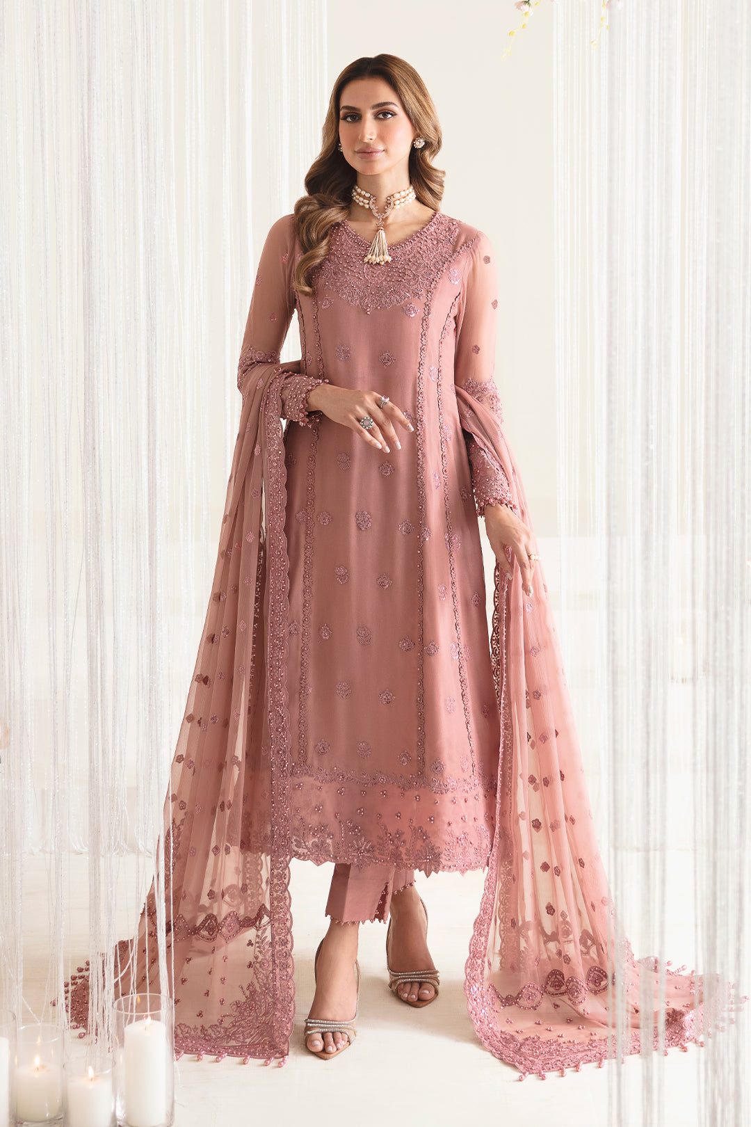 Alizeh | Reena Wedding Edits | AF-HM-4016-CRIMSON - Pakistani Dress - Maria Faisal