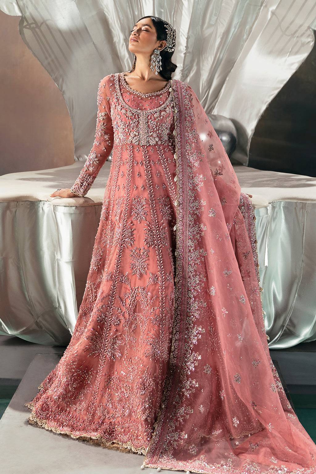 Afrozeh | Wild Flower Bloom Luxury Formals | Felicia by Maria Faisal - Registered Vendor of : Afrozeh - type : Pakistani Dress - 100% original wedding dresses
