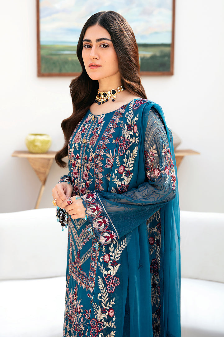 Ramsha | Chevron Chiffon Collection | A-811 - Ladies Clothes - Maria Faisal
