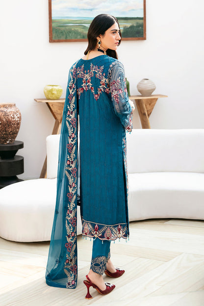 Ramsha | Chevron Chiffon Collection | A-811 - Ladies Clothes - Maria Faisal
