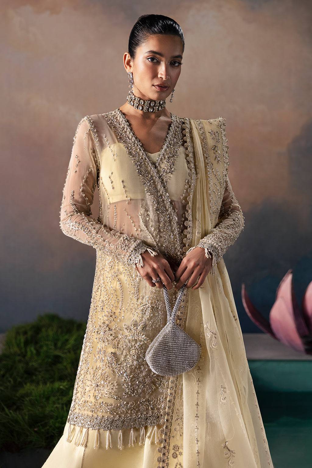 Afrozeh | Wild Flower Bloom Luxury Formals | Luana by Maria Faisal - Registered Vendor of : Afrozeh - type : Pakistani Dress - 100% original wedding dresses