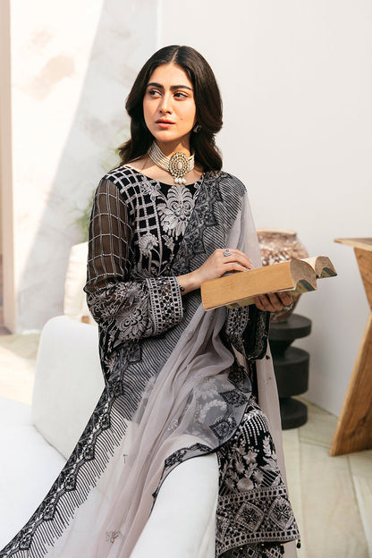 Ramsha | Chevron Chiffon Collection | A-807 - Ladies Clothes - Maria Faisal