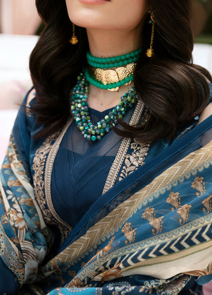 Gulaal | Summer Glow Lawn 24 | SYLVIYA (GL-L-24V3-01) - Designer Dress with Intricate embroidery and embellishments. Shop elegent wedding dress at Maria Faisal.