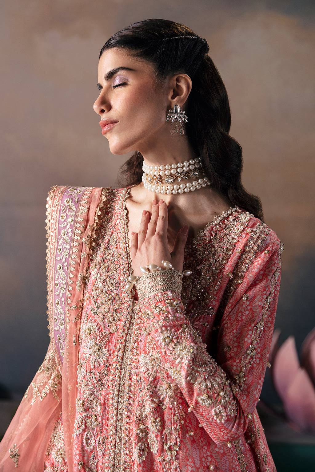 Afrozeh | Wild Flower Bloom Luxury Formals | Alana by Maria Faisal - Registered Vendor of : Afrozeh - type : Pakistani Dress - 100% original wedding dresses