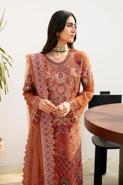 Ramsha | Chevron Chiffon Collection | A-810 - Ladies Clothes - Maria Faisal