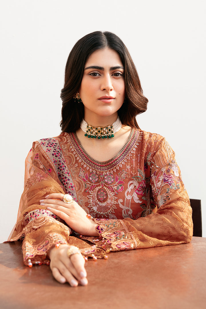 Ramsha | Chevron Chiffon Collection | A-810 - Ladies Clothes - Maria Faisal