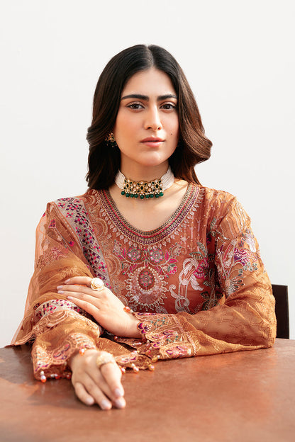 Ramsha | Chevron Chiffon Collection | A-810 - Ladies Clothes - Maria Faisal