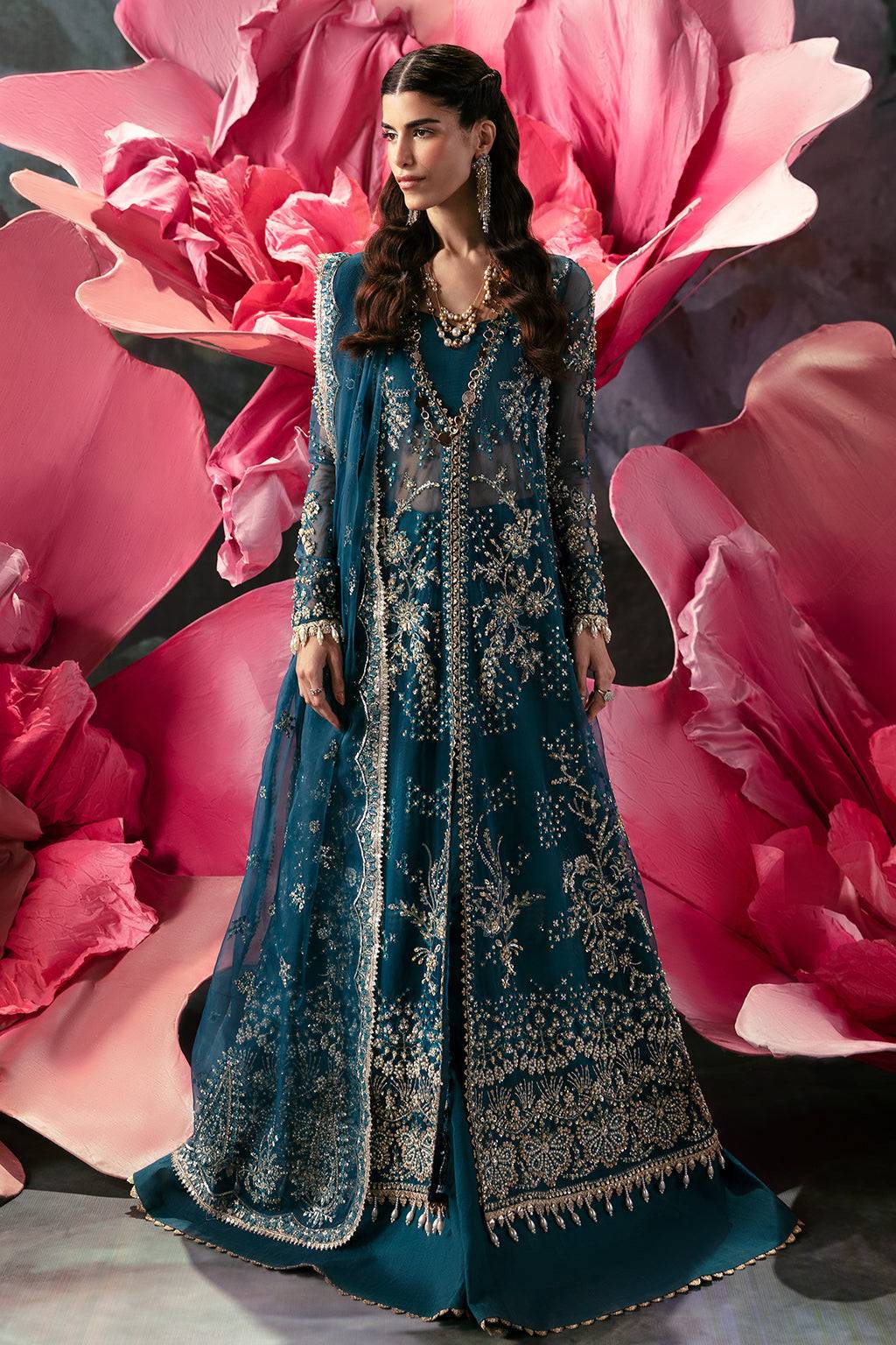 Afrozeh | Wild Flower Bloom Luxury Formals | Liza by Maria Faisal - Registered Vendor of : Afrozeh - type : Pakistani Dress - 100% original wedding dresses