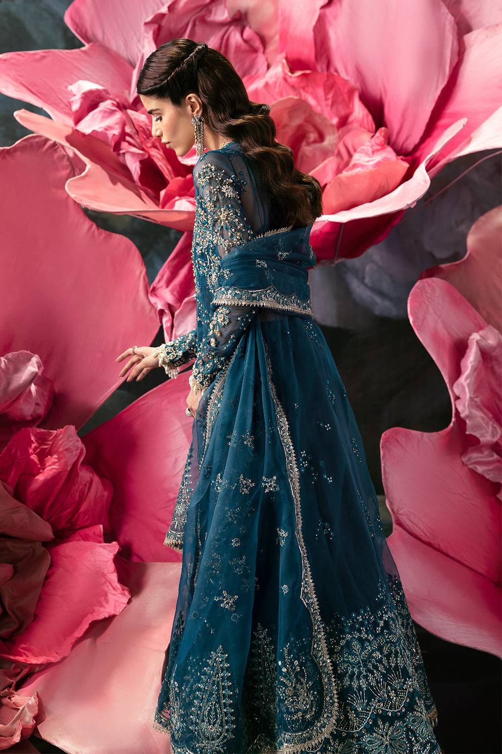 Afrozeh | Wild Flower Bloom Luxury Formals | Liza by Maria Faisal - Registered Vendor of : Afrozeh - type : Pakistani Dress - 100% original wedding dresses