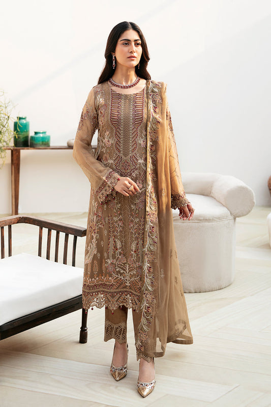 Ramsha | Chevron Chiffon Collection | A-812 - Ladies Clothes - Maria Faisal