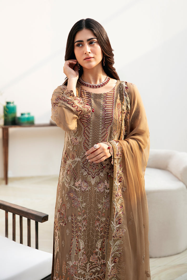 Ramsha | Chevron Chiffon Collection | A-812 - Ladies Clothes - Maria Faisal