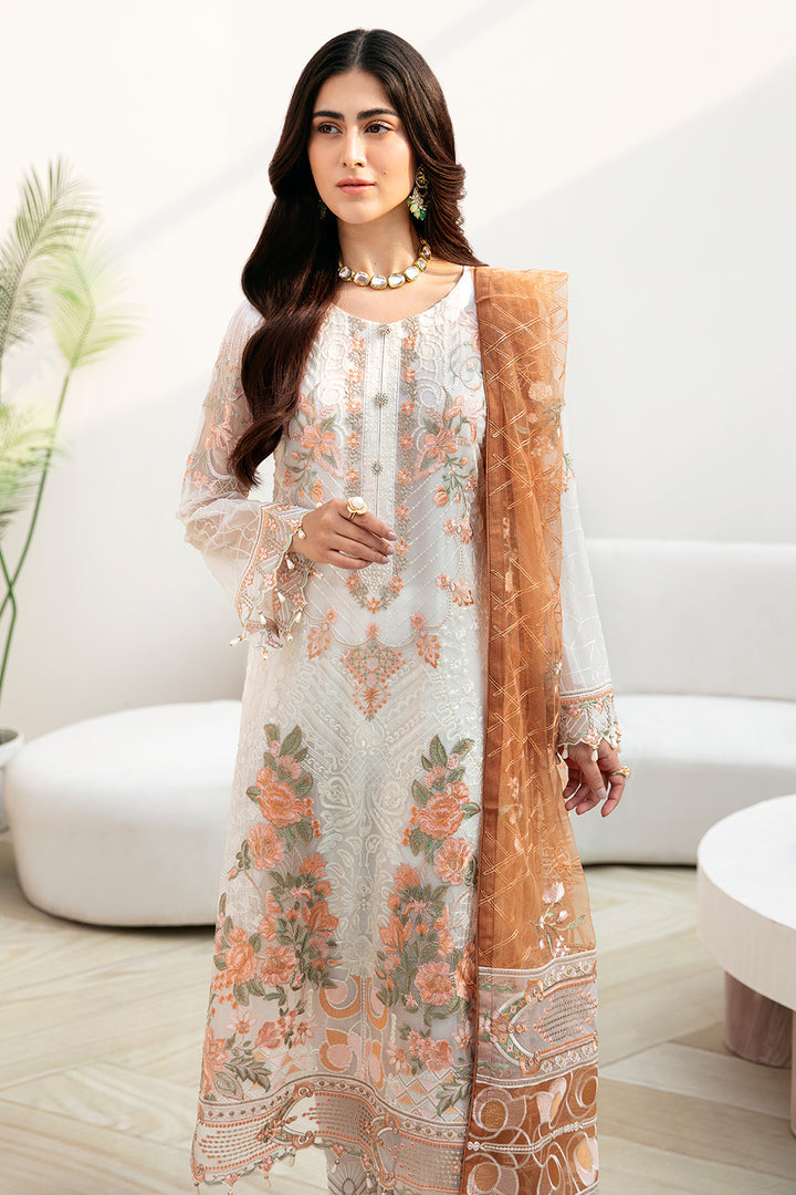 Ramsha | Chevron Chiffon Collection | A-808 - Ladies Clothes - Maria Faisal
