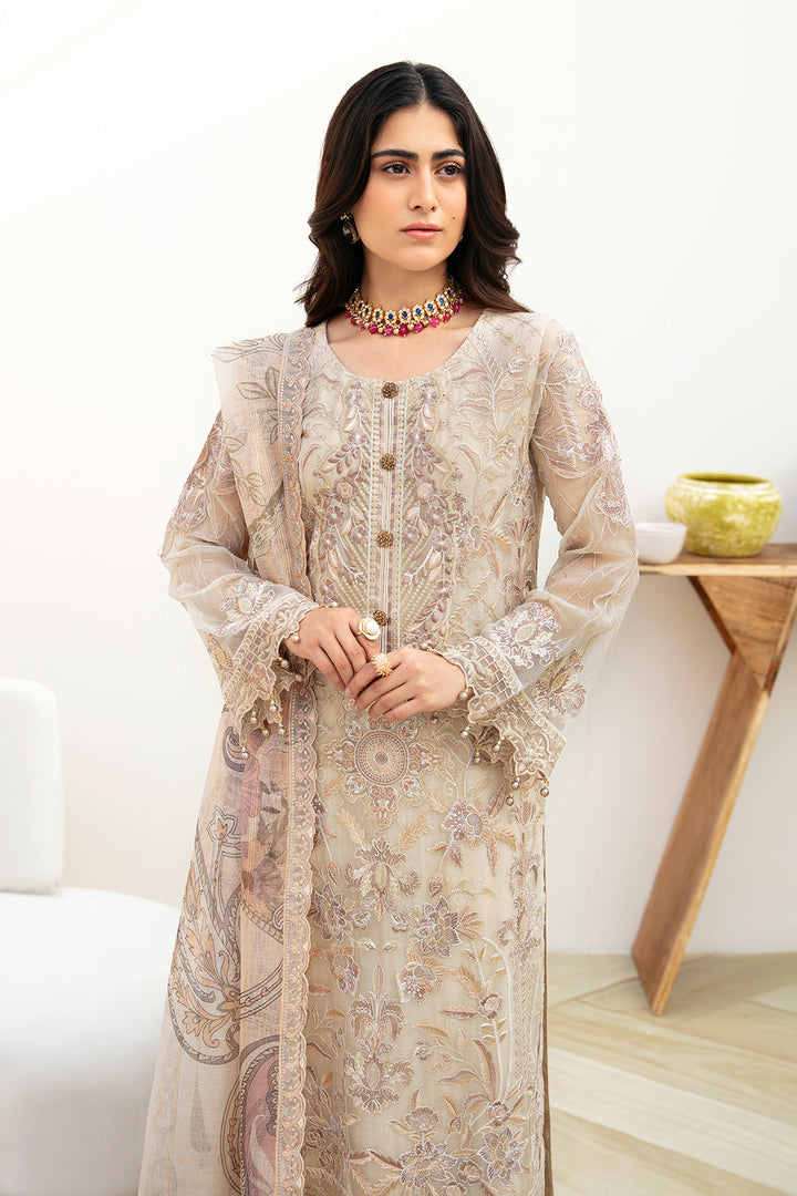 Ramsha | Chevron Chiffon Collection | A-802 - Ladies Clothes - Maria Faisal