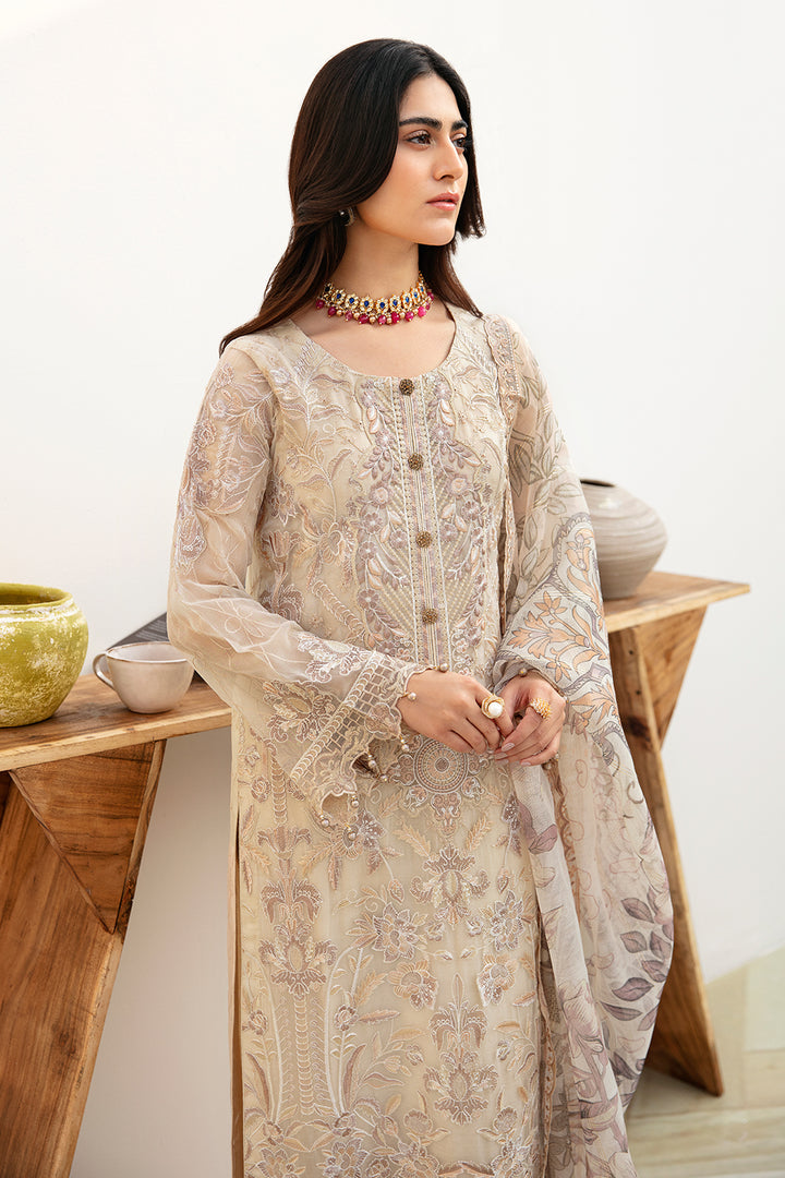 Ramsha | Chevron Chiffon Collection | A-802 - Ladies Clothes - Maria Faisal