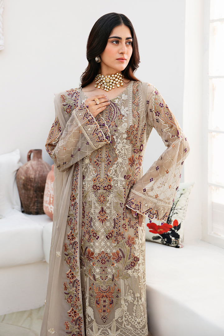 Ramsha | Chevron Chiffon Collection | A-806 - Ladies Clothes - Maria Faisal