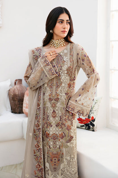 Ramsha | Chevron Chiffon Collection | A-806 - Ladies Clothes - Maria Faisal
