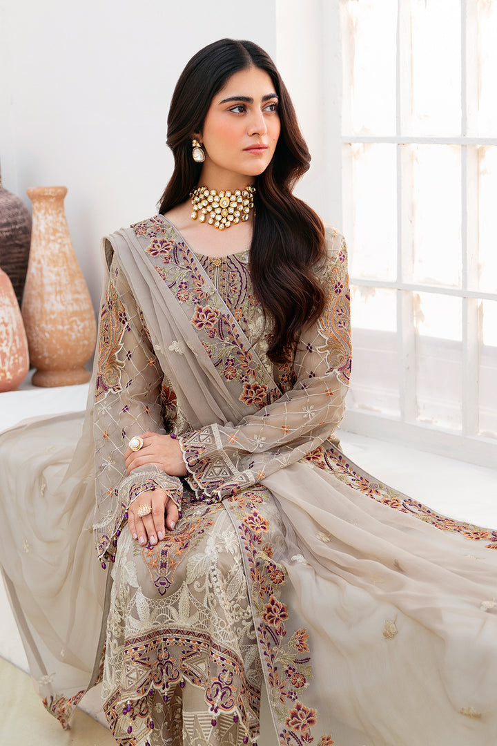 Ramsha | Chevron Chiffon Collection | A-806 - Ladies Clothes - Maria Faisal