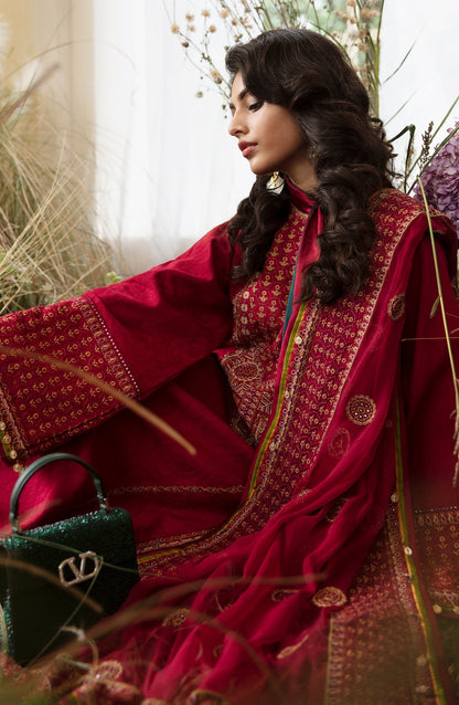 Zevk | Flora Festive Lawn | CHERISH - Ladies Clothes - Maria Faisal