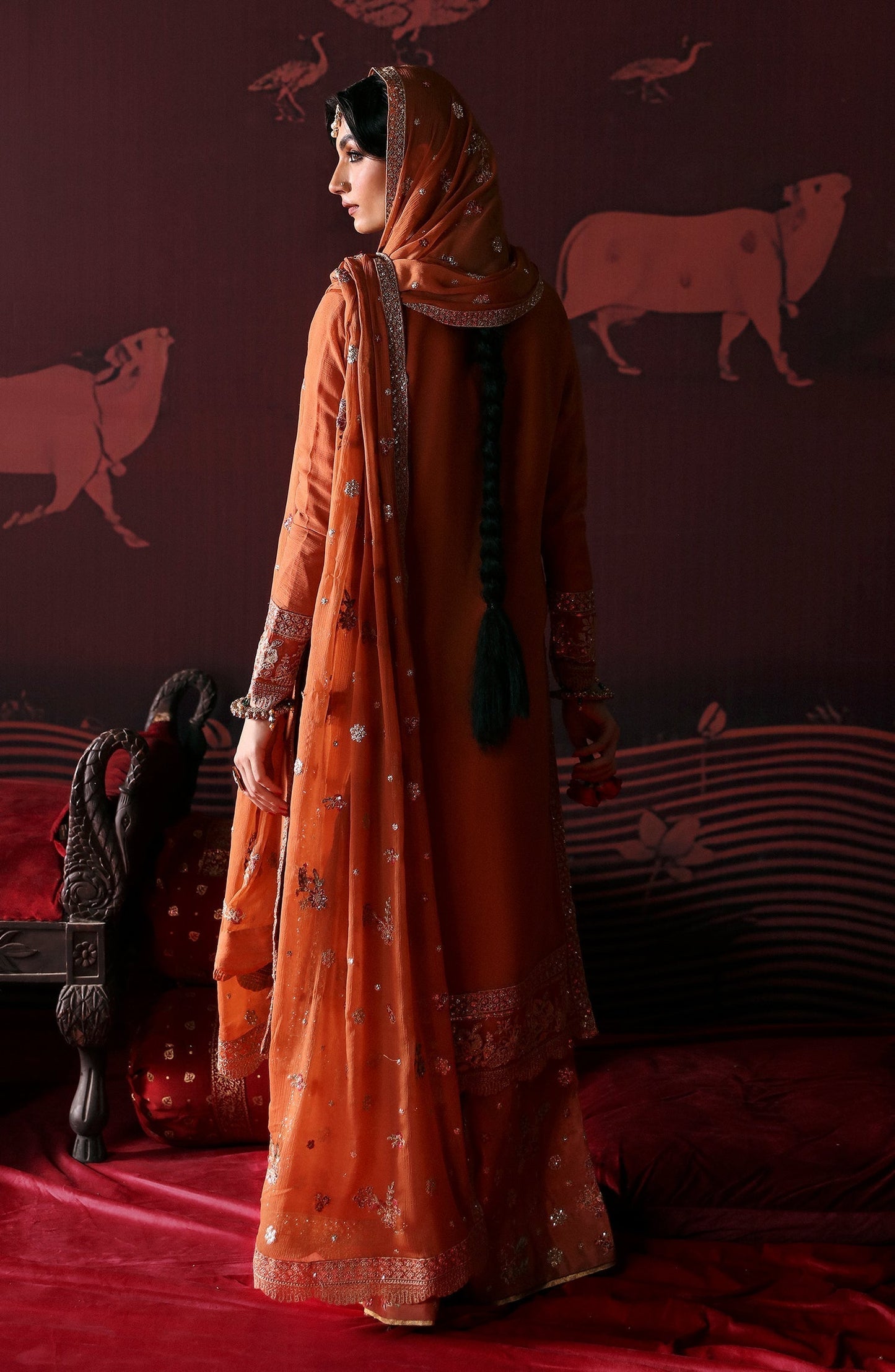 Emaan Adeel | Devdas Formals | LEELA - Wedding Dress - Maria Faisal