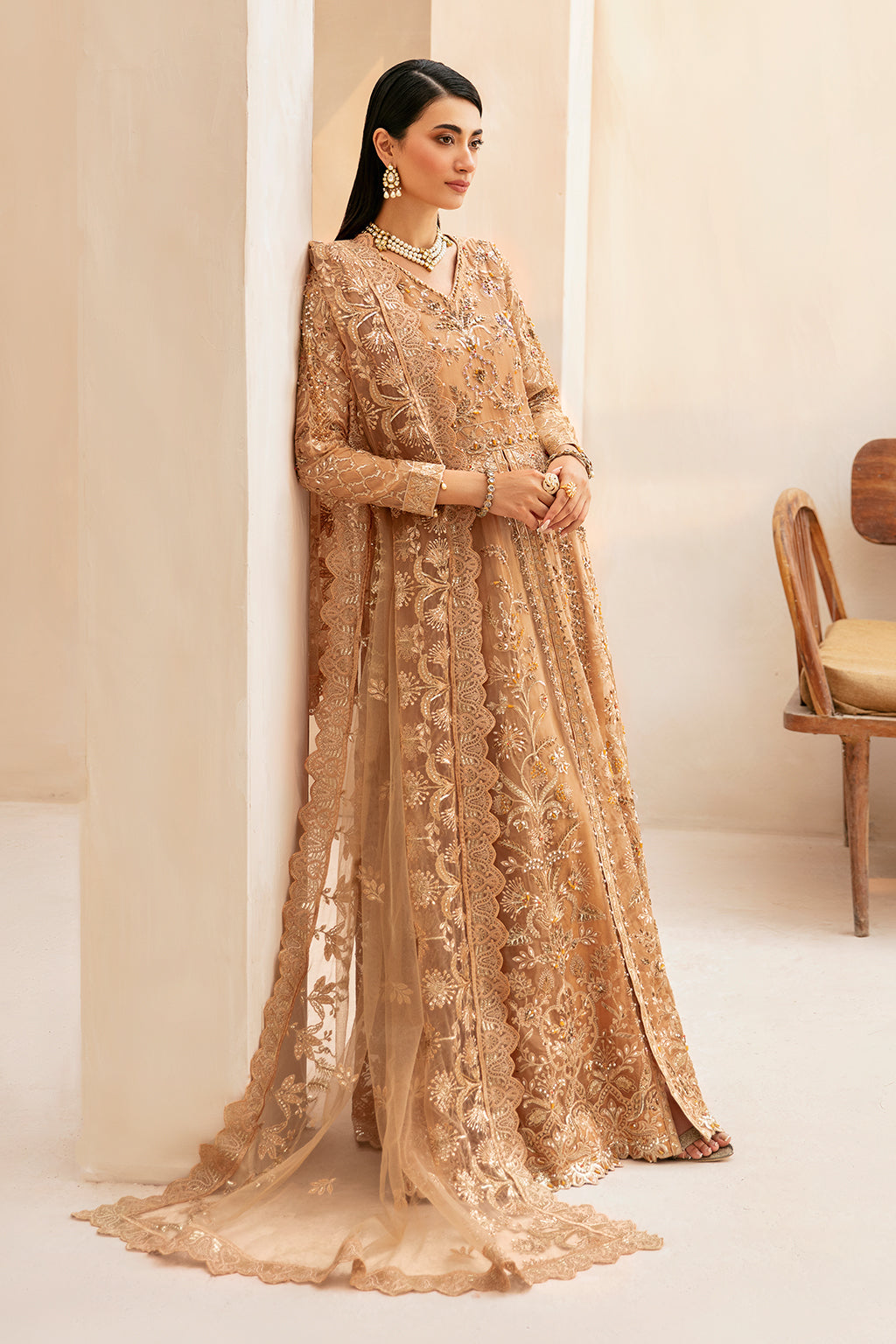 Ramsha | Luxury Wedding Collection | HB-404 - Designer Dress with Intricate embroidery and embellishments. Shop elegent wedding dress at Maria Faisal.