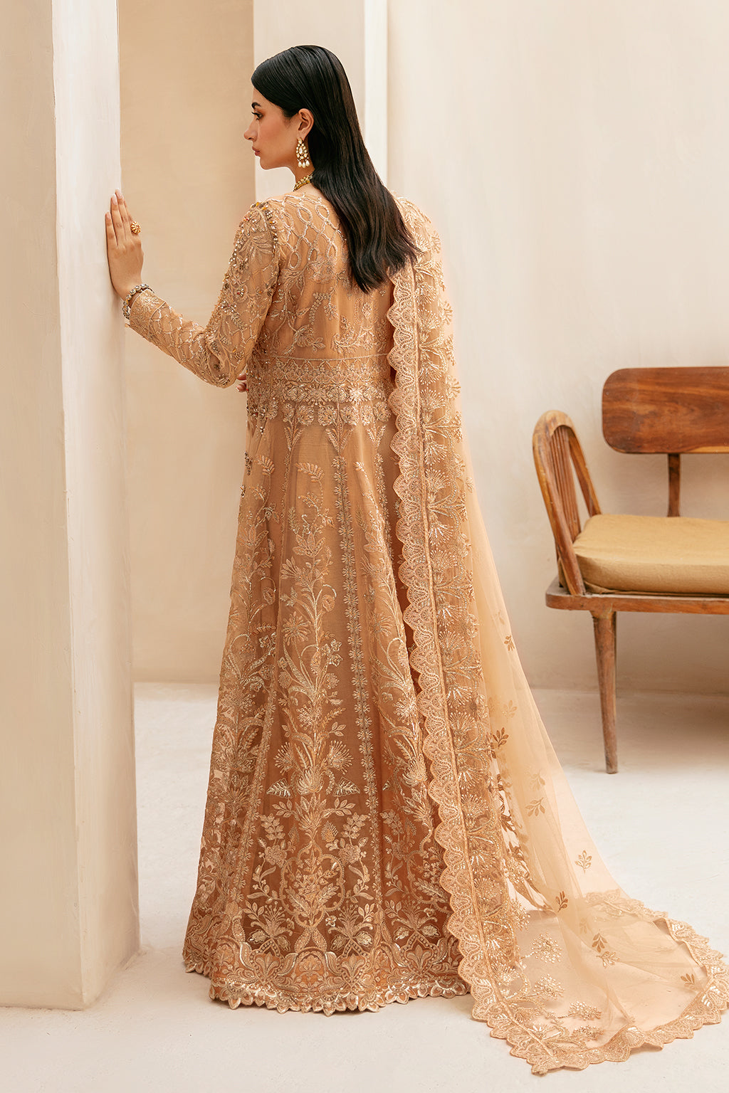 Ramsha | Luxury Wedding Collection | HB-404 - Designer Dress with Intricate embroidery and embellishments. Shop elegent wedding dress at Maria Faisal.