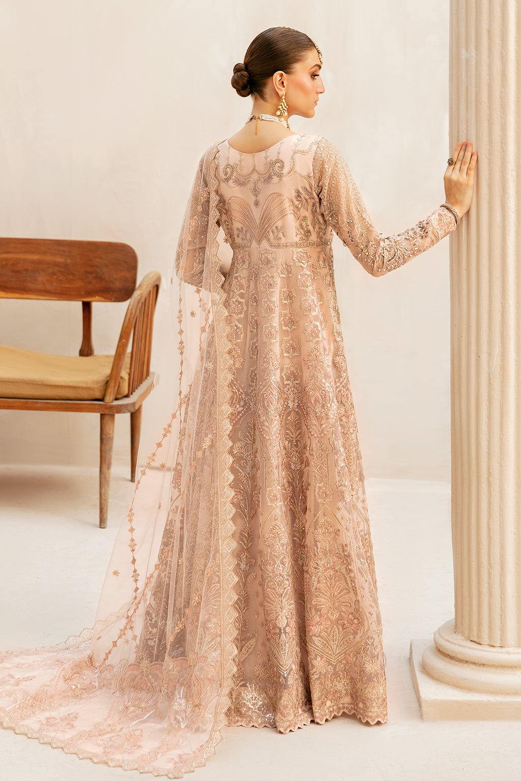 Ramsha | Luxury Wedding Collection | HB-403 - Designer Dress with Intricate embroidery and embellishments. Shop elegent wedding dress at Maria Faisal.