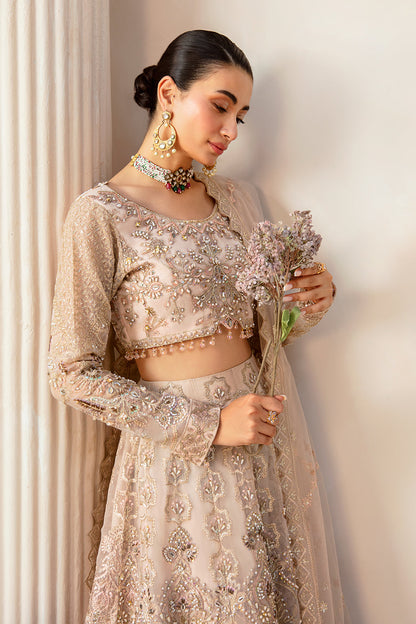 Ramsha | Luxury Wedding Collection | HB-403 - Designer Dress with Intricate embroidery and embellishments. Shop elegent wedding dress at Maria Faisal.