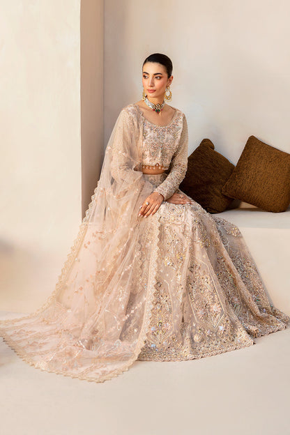 Ramsha | Luxury Wedding Collection | HB-403 - Designer Dress with Intricate embroidery and embellishments. Shop elegent wedding dress at Maria Faisal.