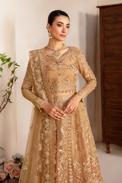 Ramsha | Luxury Wedding Collection | HB-404 - Designer Dress with Intricate embroidery and embellishments. Shop elegent wedding dress at Maria Faisal.