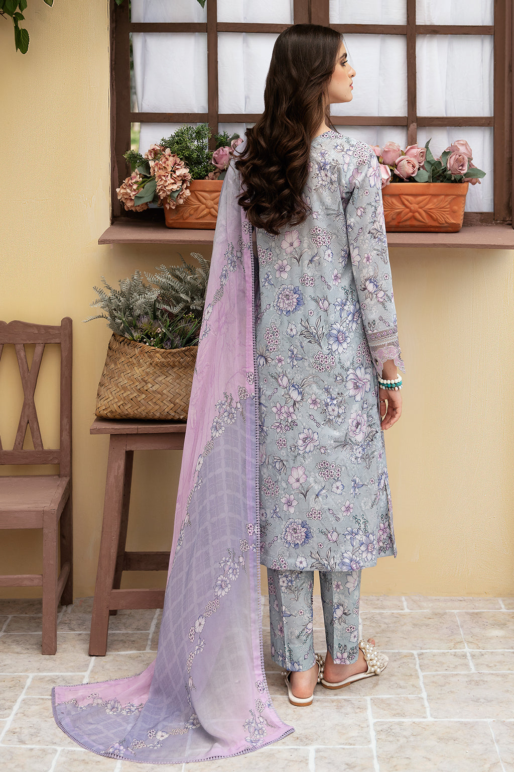 Ramsha | Rangrez Lawn Collection | N-508 - Designer Dress with Intricate embroidery and embellishments. Shop elegent wedding dress at Maria Faisal.