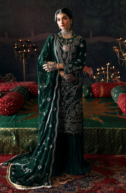 Emaan Adeel | Devdas Formals | BAIGAM BANO - Wedding Dress - Maria Faisal