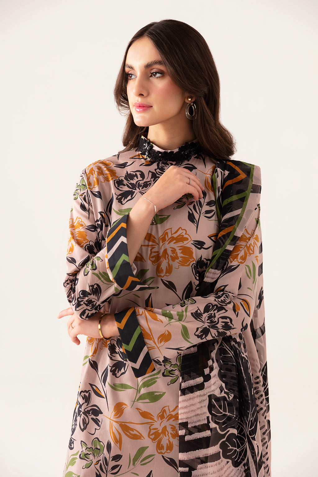 Ramsha | Pinted Lawn | RP-106 - Maria Faisal