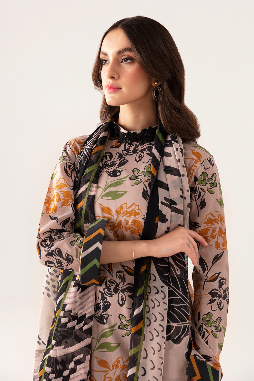 Ramsha | Pinted Lawn | RP-106 - Waniyas