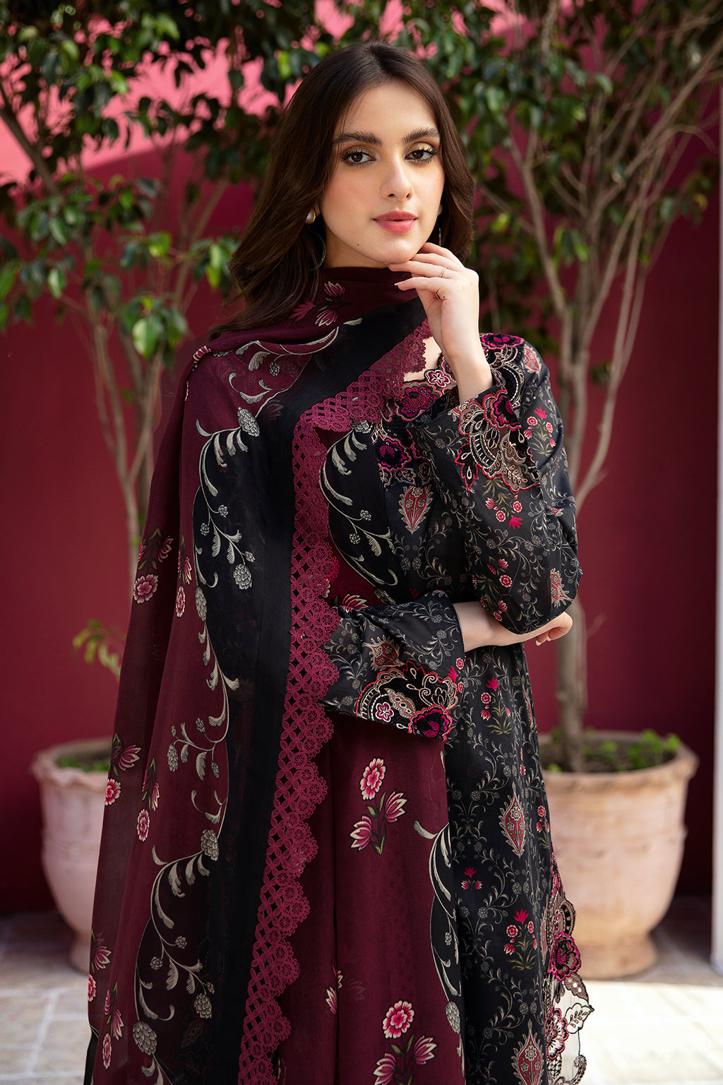 Ramsha | Rangrez Lawn Collection | N-503 - Designer Dress with Intricate embroidery and embellishments. Shop elegent wedding dress at Maria Faisal.