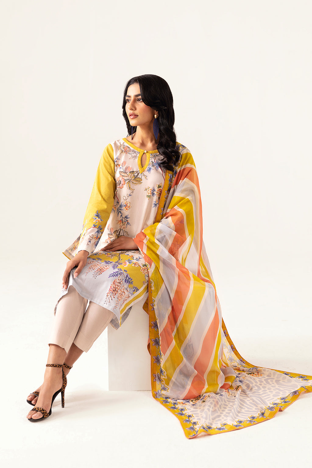 Ramsha | Pinted Lawn | RP-111 - Maria Faisal
